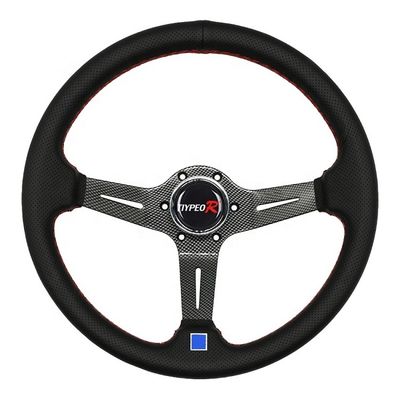 ποιότητας  Sports Racing Modified Accessories Deep Dish Universal Leather Racing Steering Wheel Drift Sports Steering Wheel εργοστάσιο